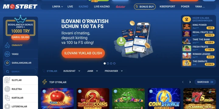 Mostbet Uz: Top Online Casino for Players from Uzbekistan